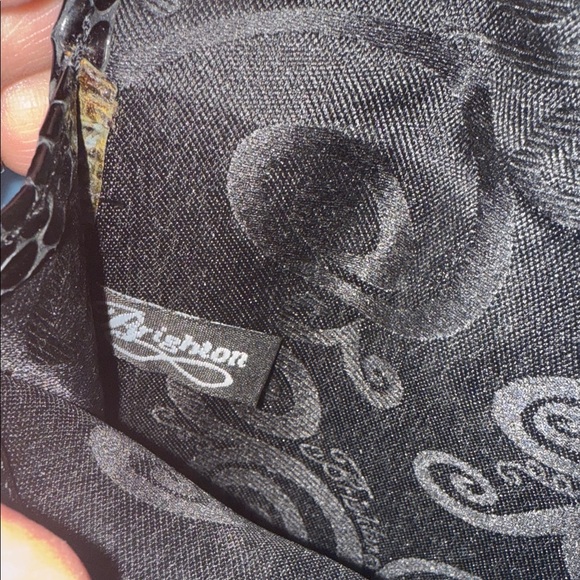 Brighton Black and Brown Snake Print Crossbody Bag - Picture 6 of 7